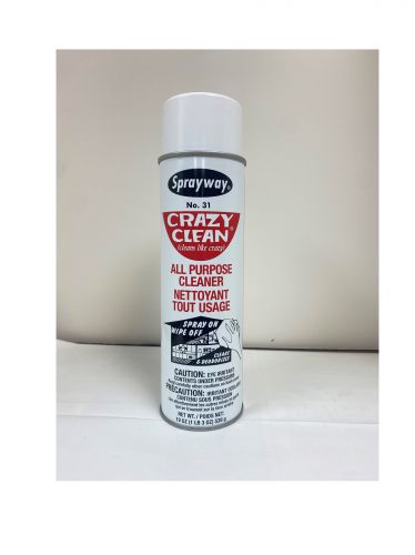 Sprayway Crazy Clean All Purpose Cleaner I Wipe on Wipe off – Wipe